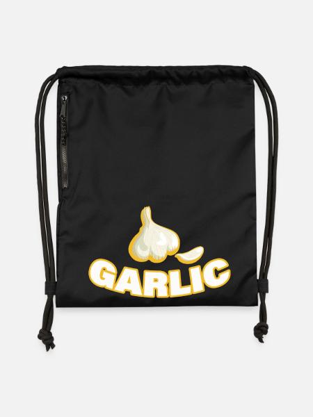 GARLIC - Turnbeutel aus Recycling-Material - Schwarz