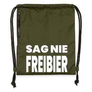 Beer - Gymsac made from recycled material - military green - Front
