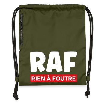 Ist mir scheißegal. - Turnbeutel aus Recycling-Material - military Green - Vorne