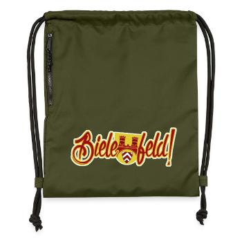 Bielefeld - Turnbeutel aus Recycling-Material - military Green - Vorne