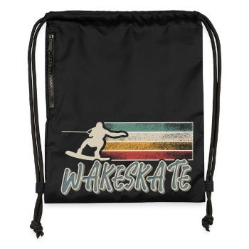 Wakeskaten Wakeskating Wakeskater Wakeboard - Sac à cordon en polyester recyclé - noir - Devant