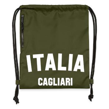 CAGLIARI Italy Italien - Turnbeutel aus Recycling-Material - military Green - Vorne