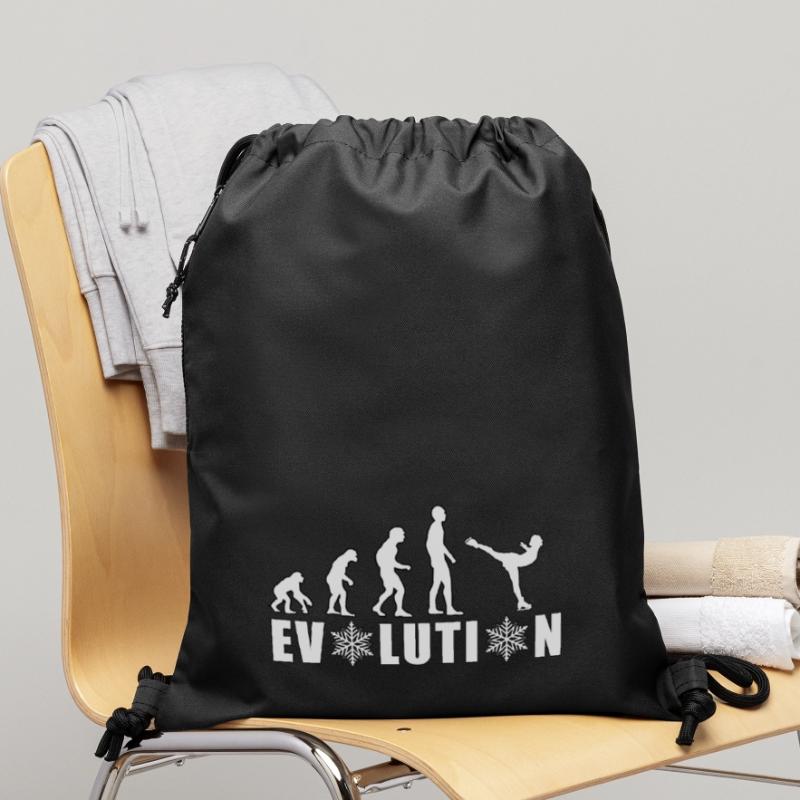 EVOLUTION EISKUNSTLAUF WINTER SCHNEE Turnbeutel aus Recycling-Material