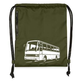 Klassiker der Straße - Turnbeutel aus Recycling-Material - military Green - Vorne