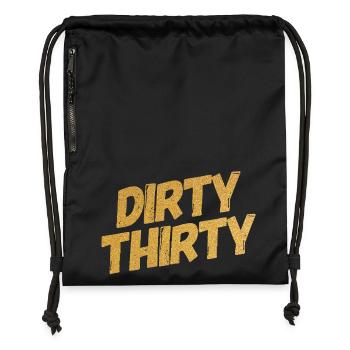 Dirty Thirty 30th Birthday - Gymsac made from recycled material - black - Front