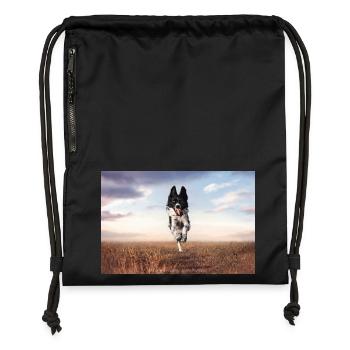 Sunset  - Turnbeutel aus Recycling-Material - Schwarz - Vorne