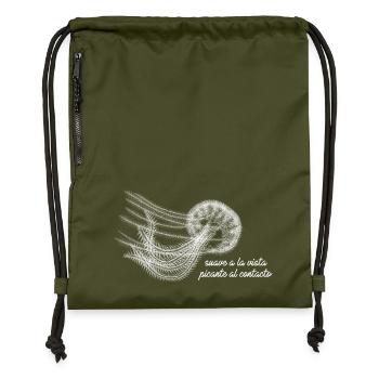Medusa Elegante – Suave solo a la Vista - Gymsac made from recycled material - military green - Front