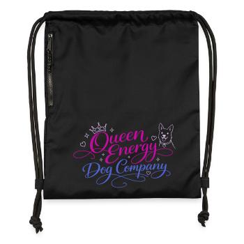 Queen Energy, Compagnie de chiens - Sac à cordon en polyester recyclé - noir - Devant