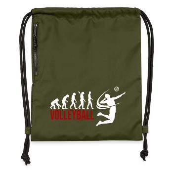 Evolution Volleyball - Turnbeutel aus Recycling-Material - military Green - Vorne