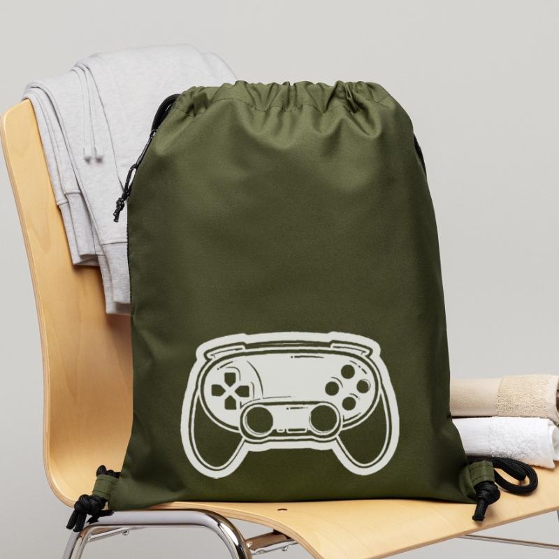 Video Game Controller Drawing Gymsac made from recycled material