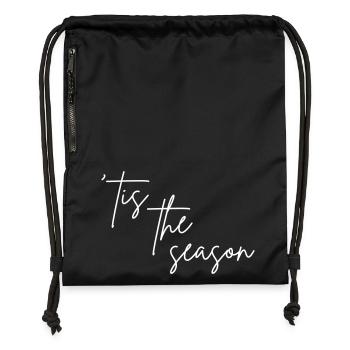 'Tis the season - Turnbeutel aus Recycling-Material - Schwarz - Vorne