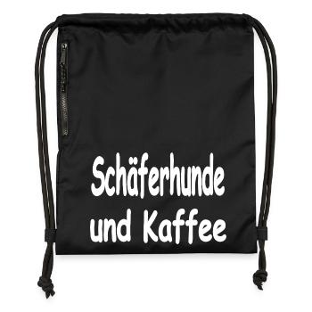 Schäferhund - Turnbeutel aus Recycling-Material - military Green - Vorne