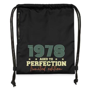 1978 - Sac à cordon en polyester recyclé - noir - Devant
