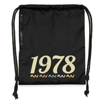 1978 - Sac à cordon en polyester recyclé - noir - Devant