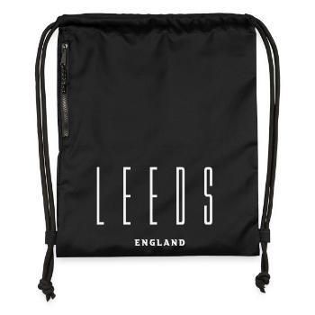 Leeds England Tall Lettermark - Gymsac made from recycled material - military green - Front