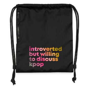 K Pop - Turnbeutel aus Recycling-Material - Schwarz - Vorne