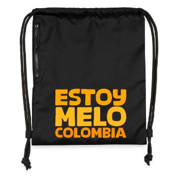 ESTOY MELO - Sac à cordon en polyester recyclé - noir - Devant