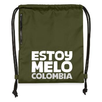ESTOY-MELO-blanco - Sac à cordon en polyester recyclé - military green - Devant