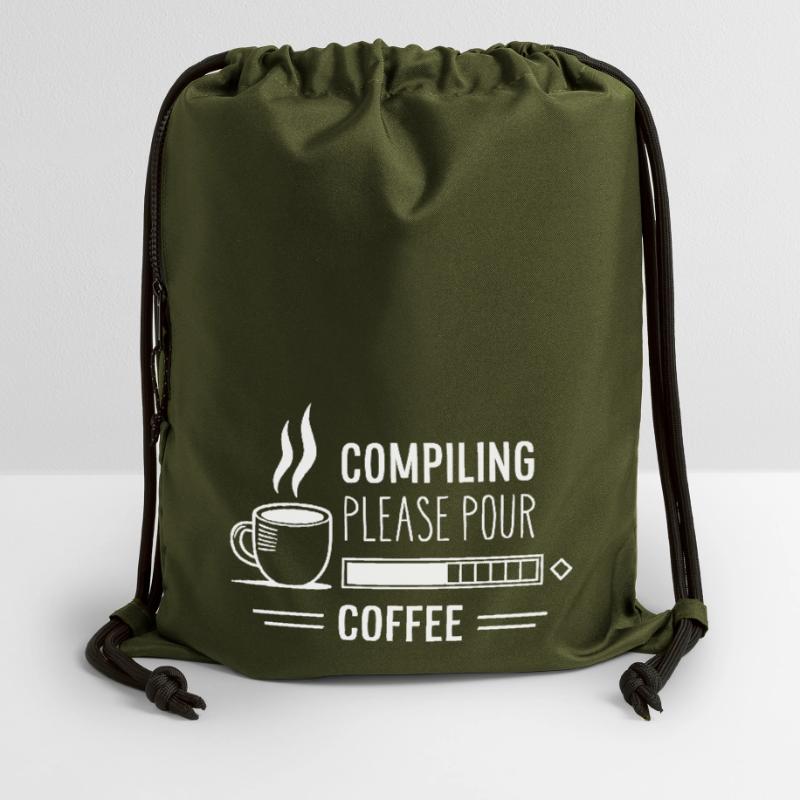 Programmers generate code from coffee Gymsac made from recycled material