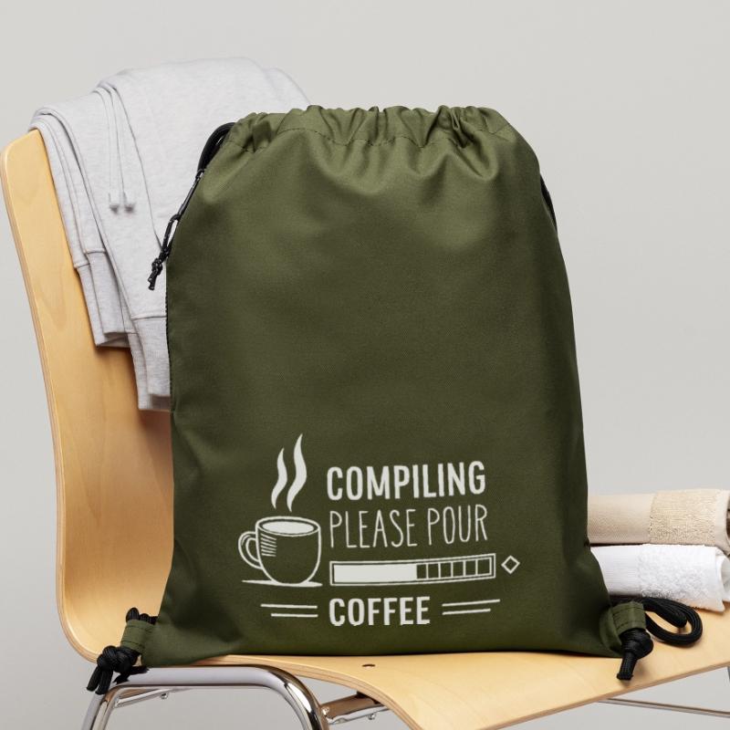 Programmers generate code from coffee Gymsac made from recycled material