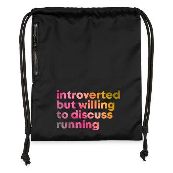 Runner - Gymsac made from recycled material - black - Front