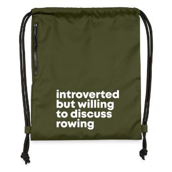 aviron - Sac à cordon en polyester recyclé - military green - Devant