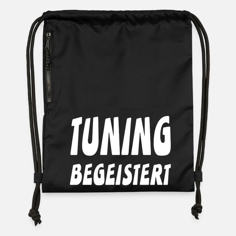 réglage - Sac à cordon en polyester recyclé - noir