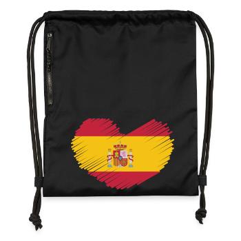 ESPAGNE ESPAGNE EUROPE FAN DE SPORT ESPAGNOL - Sac à cordon en polyester recyclé - noir - Devant