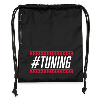 #Tuning - Gymsac made from recycled material - black - Front