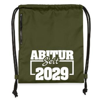 2029 - Turnbeutel aus Recycling-Material - military Green - Vorne