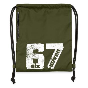 67 Six Sept - Sac à cordon en polyester recyclé - military green - Devant