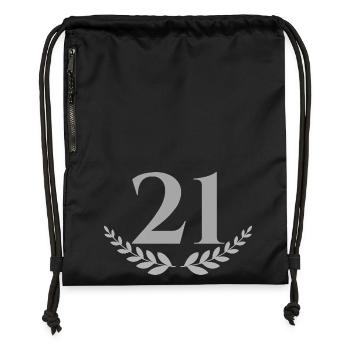 21 - Gymsac made from recycled material - black - Front