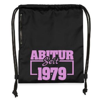 1979 - Turnbeutel aus Recycling-Material - Schwarz - Vorne