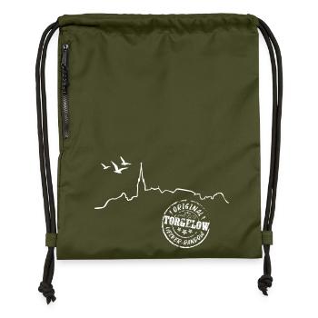 Torgelow Silhouette und Siegel - Turnbeutel aus Recycling-Material - military Green - Vorne