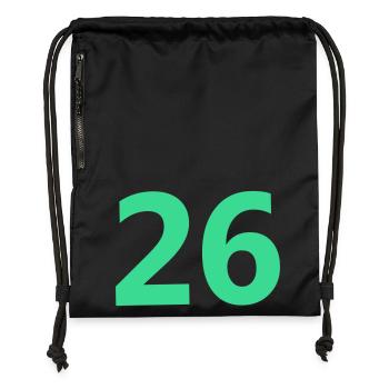 26 - Turnbeutel aus Recycling-Material - Schwarz - Vorne