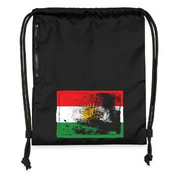 Kurds Kurdistan - Gymsac made from recycled material - black - Front