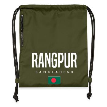 Rangpur Bangladesh - Gymsac made from recycled material - military green - Front
