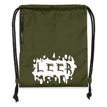 punk splash - Gymsac made from recycled material - military green - Front