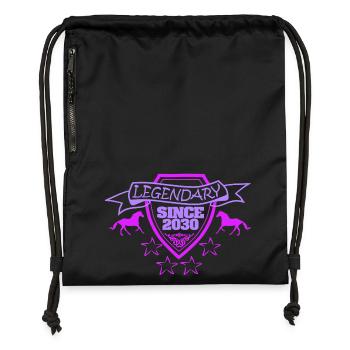 2030 - Gymsac made from recycled material - black - Front
