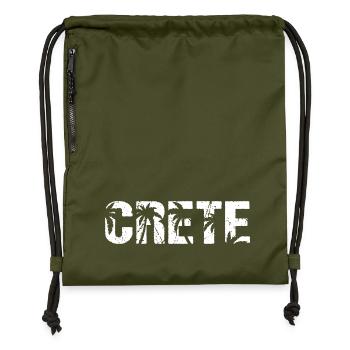 Crete Griechenland Insel Kreta - Turnbeutel aus Recycling-Material - military Green - Vorne