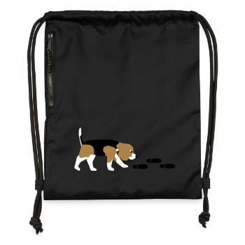 Beagle Mantrailer - Gymsac made from recycled material - black - Front