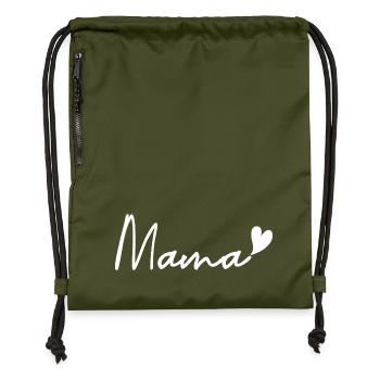 Mama – Muttertag - Turnbeutel aus Recycling-Material - military Green - Vorne