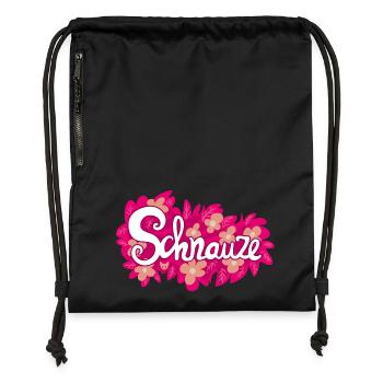Schnauze – Spruch Shirt Geschenkidee für Impulsive - Turnbeutel aus Recycling-Material - Schwarz - Vorne