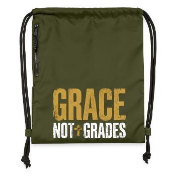 Grace Not Grades Christlicher Lehrer Jesus Glaube - Turnbeutel aus Recycling-Material - military Green - Vorne