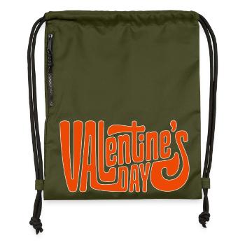 Saint-Valentin - Sac à cordon en polyester recyclé - military green - Devant