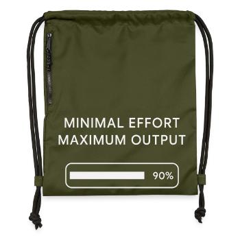 Effort minimum Rendement maximal - Sac à cordon en polyester recyclé - military green - Devant