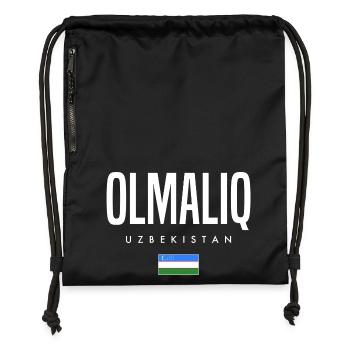 Olmaliq Usbekistan - Turnbeutel aus Recycling-Material - military Green - Vorne