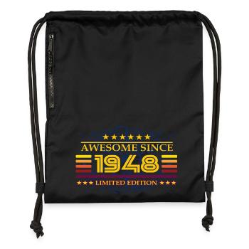 Awesome since 1948 Limited Edition - Gymsac made from recycled material - black - Front