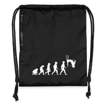 Evolution Skier Skifahren Freestyle Winter Sport - Turnbeutel aus Recycling-Material - military Green - Vorne