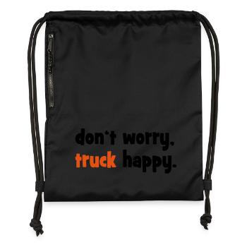 Camion - Sac à cordon en polyester recyclé - noir - Devant